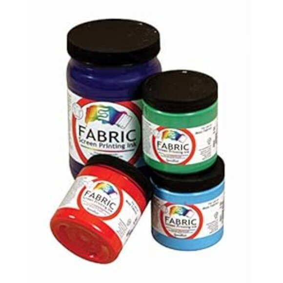 Special Fabric Screen Printing Ink Size: 3.62" x 3.62", Color: White (32 oz) - Picture 2 of 4